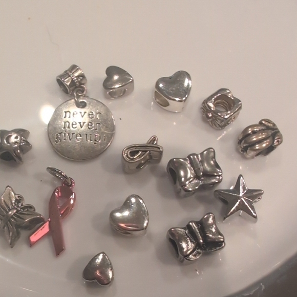 Silver and Red Charm Set - Picture 3 of 4